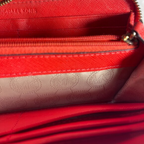 Michael Kors Jet Set ZA Continental Leather Zip wallet - Picture 14 of 16